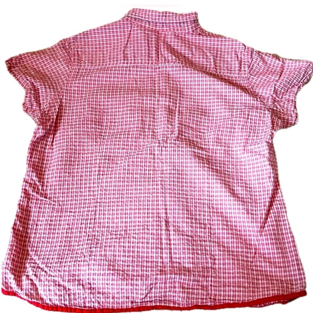 Vintage Fashion Bug Womens plaid short sleeve button down shirt. - Picture 4 of 6